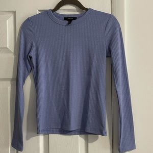 Plain purple long sleeve shirt
